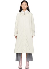 Moncler Off-White Tourgeville Trench Coat