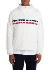 Moncler Olargues Hooded Down Jacket in White at Nordstrom