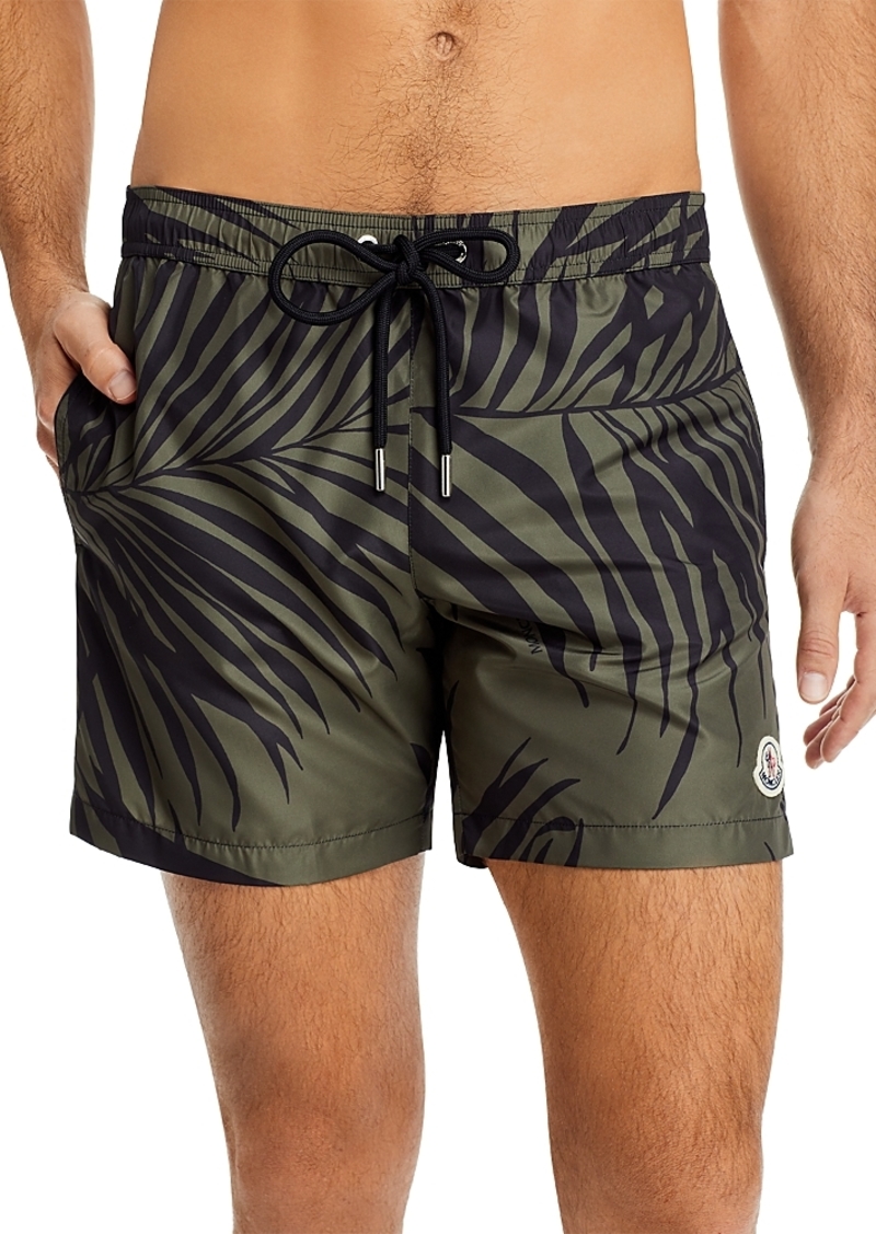 Moncler Palm Print Regular Fit 6 Swim Trunks