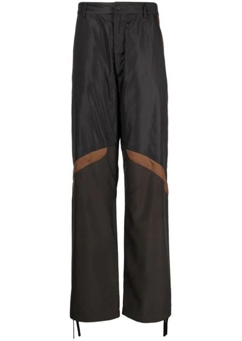 MONCLER panelled straight-leg cargo trousers