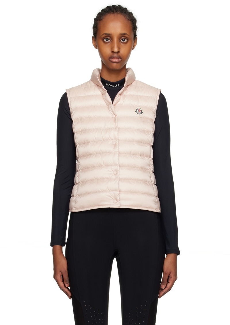 Moncler Pink Liane Down Vest