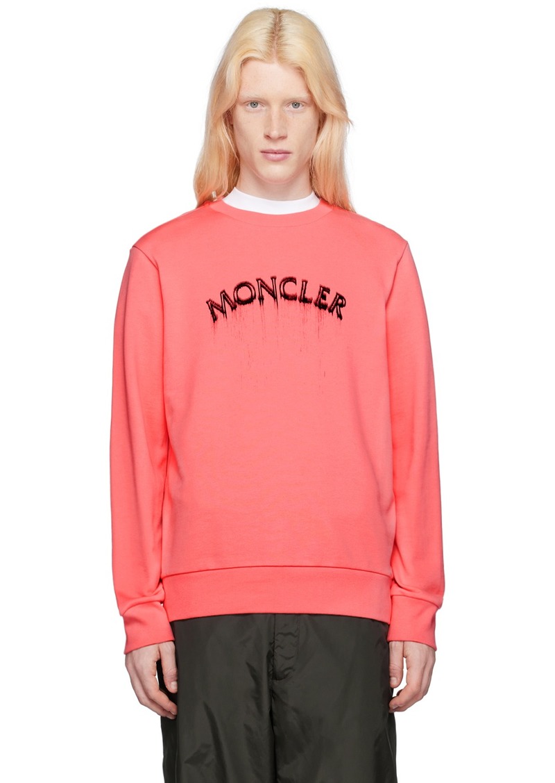Moncler Pink Printed Sweatshirt
