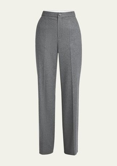 Moncler Pleated Wool-Blend Trousers