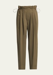 Moncler Pleated Wool Drawcord Trousers