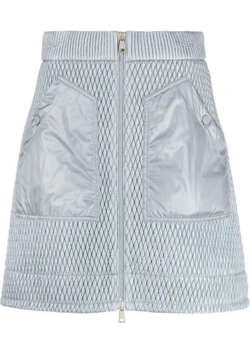 MONCLER quilted A-line skirt