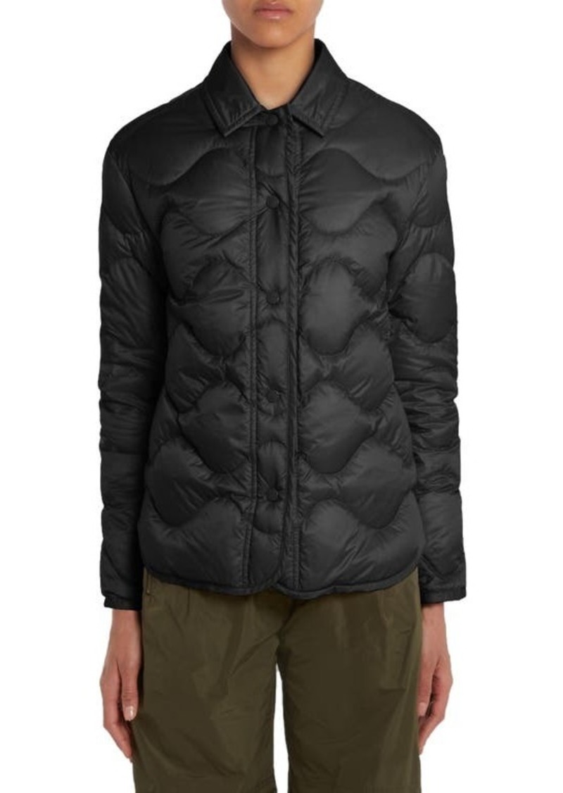Moncler Quilted Down Shirt Jacket