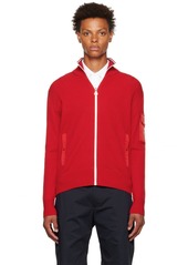 Moncler Red Zip Sweater