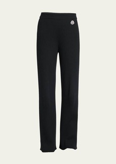Moncler Ribbed Wool Knit Bottoms