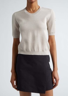 Moncler Short Sleeve Crewneck Sweater