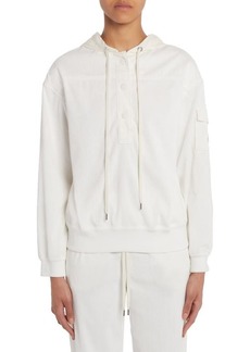 Moncler Stretch Corduroy Popover Hoodie