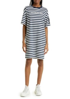 Moncler Stripe Cotton Jersey T-Shirt Dress