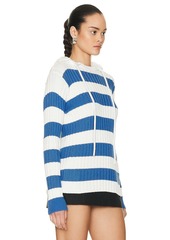 Moncler Striped Hooded Sweater