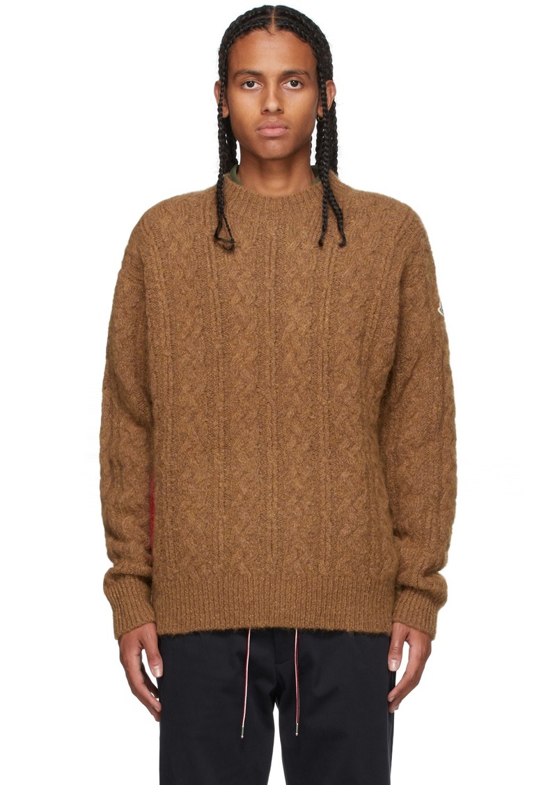 Moncler Tan Mohair & Alpaca Sweater
