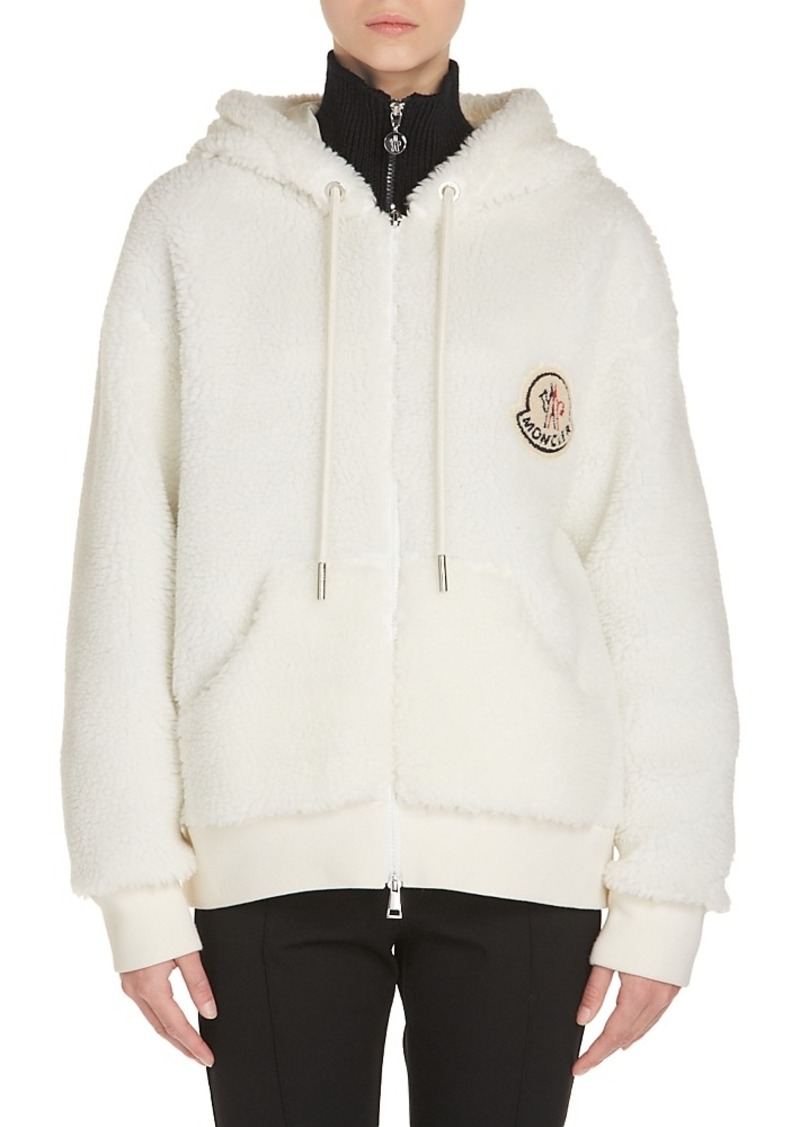 Moncler Teddy Fleece Zip Hoodie