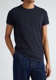 Moncler Tipped Cotton Stretch Jersey T-Shirt