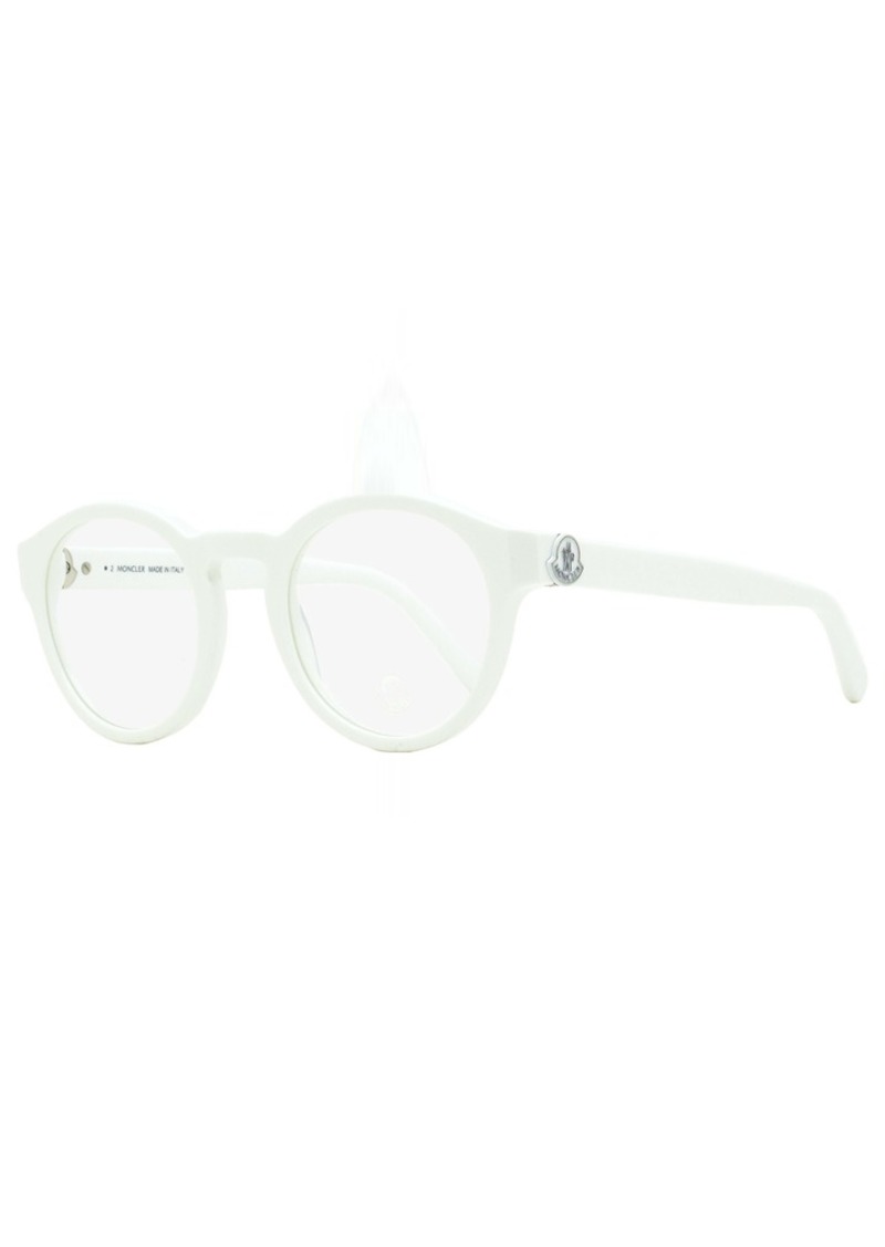 Moncler Unisex Oval Eyeglasses ML5189 021 White 49mm