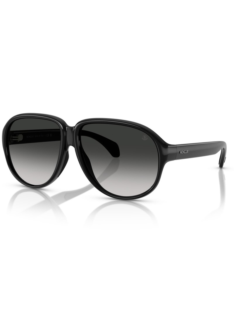 Moncler Unisex Sunglasses, Halcyonne ME8001 - Shiny Black