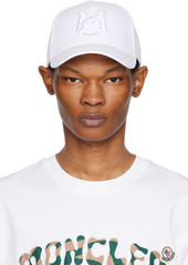 Moncler White Baseball Cap