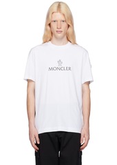 Moncler White Bonded T-Shirt