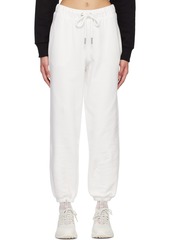 Moncler White Drawstring Lounge Pants