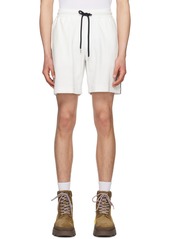 Moncler White Drawstring Shorts