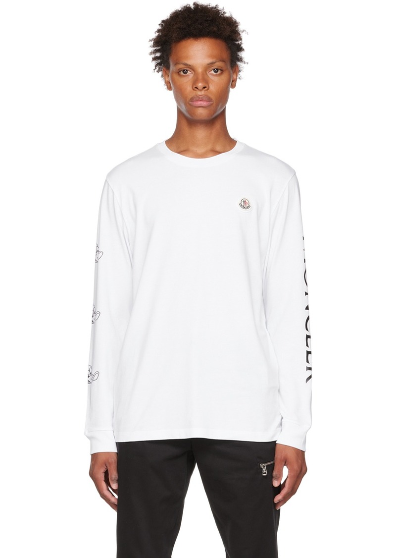 Moncler White Printed T-Shirt