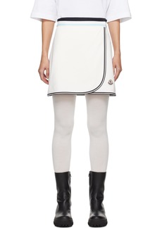 Moncler White Wrap Miniskirt