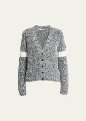 Moncler Wool-Blend Button-Front Cardigan