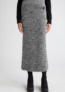 Moncler Wool Blend Mouliné Sweater Skirt