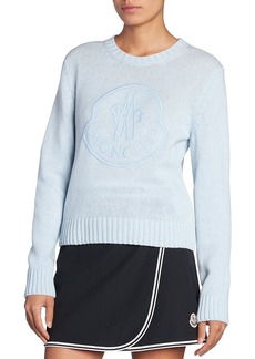 Moncler Wool Cashmere Logo Sweater