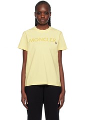 Moncler Yellow Embroidered T-Shirt