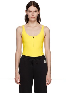 Moncler Yellow Nylon One-Piece Swimsuit