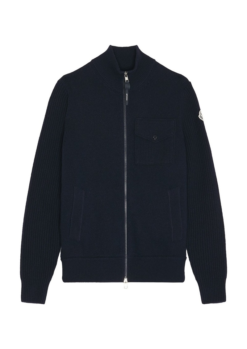 Moncler Zip Up Cardigan