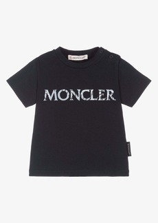 Moncler Navy Patterned Logo T-Shirt