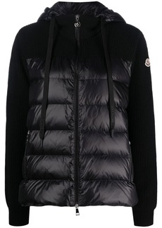 Moncler padded hooded cardigan
