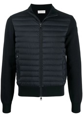Moncler padded panel knitted cardigan