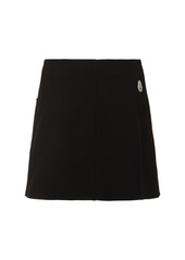 Moncler Padded Pocket Viscose Blend Mini Skirt