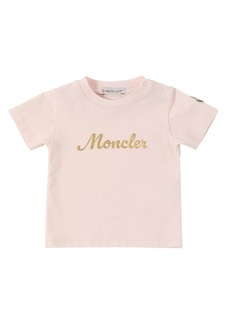 Moncler Printed Logo Stretch Cotton T-shirt