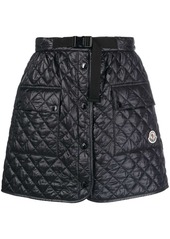 Moncler quilted A-line skirt