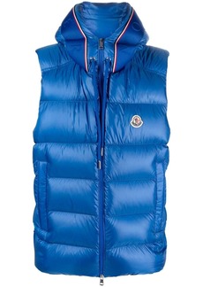 Moncler quilted hooded down gilet