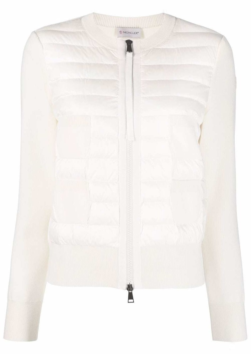 Moncler quilted zipped cardigan