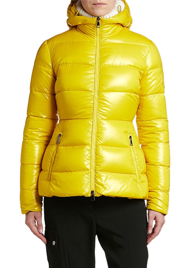 Moncler Rhin Semi-Fit Puffer Jacket w/ Hood | Outerwear