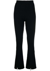 Moncler ribbed-knit flared trousers