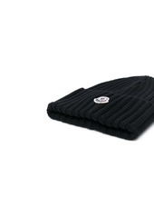 Moncler ribbed-knit virgin wool beanie