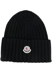 Moncler ribbed-knit virgin wool beanie