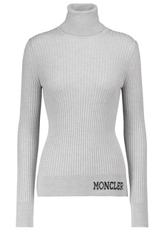Moncler Ribbed wool turtleneck sweater