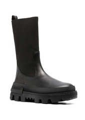 Moncler ridged-sole panelled boots