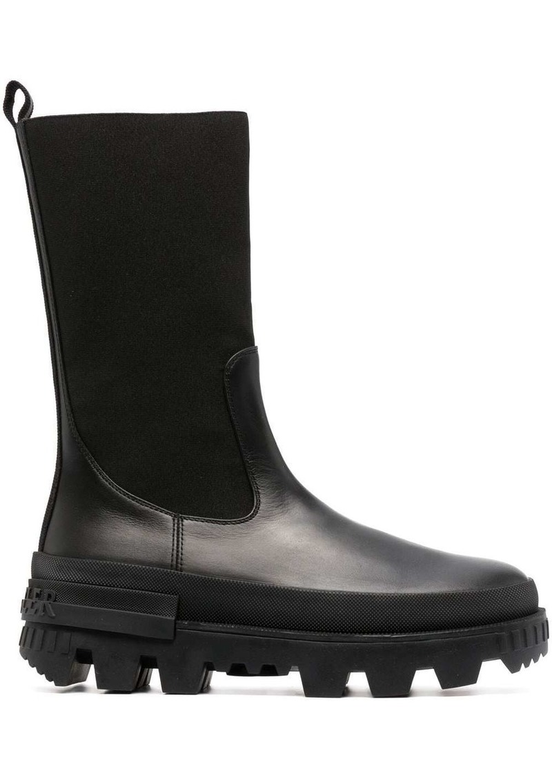 Moncler ridged-sole panelled boots