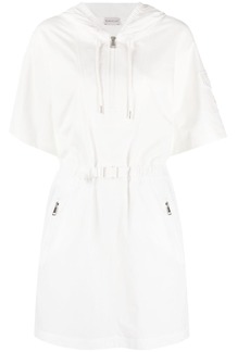 Moncler short-sleeve hooded cotton dress