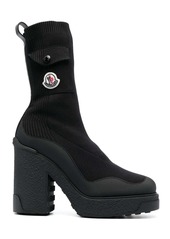 Moncler Splora 125mm knitted ankle boot